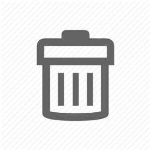 Trash bin icon